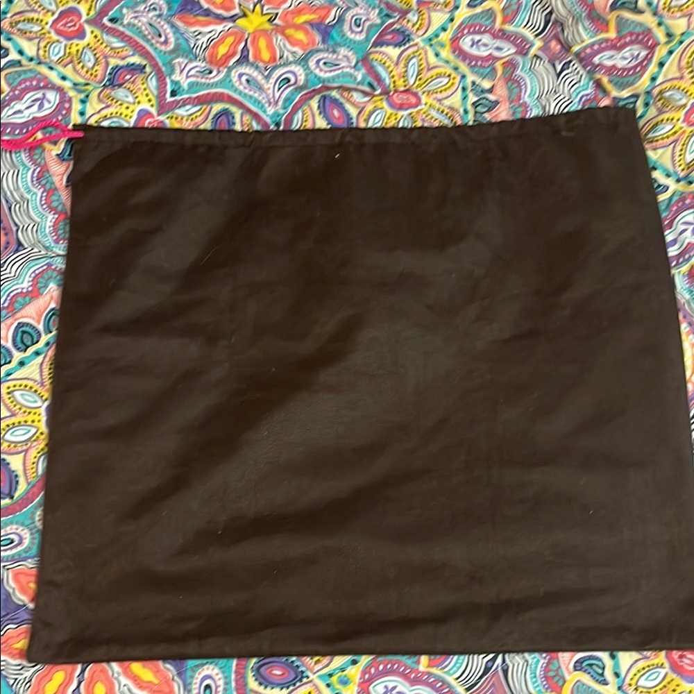 Kate Spade ♠️ UEC Brown Pink Gold Drawstring Dust Bag - Picture 6 of 6